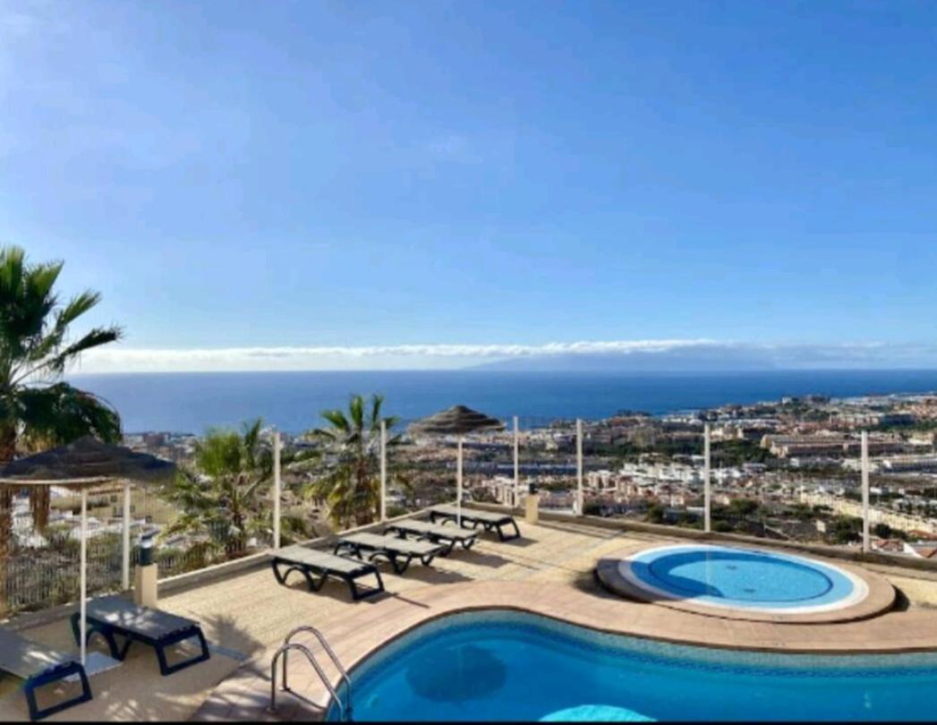 Luxury Sunset 408 Heated Pool With Air Condition And Sea Views Адехе Екстериор снимка